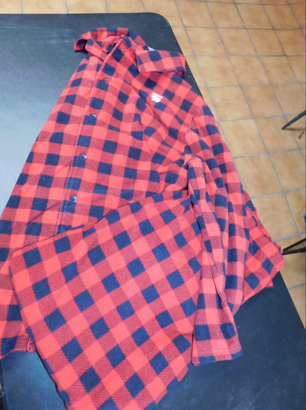 Red and Black Check Fleece Pajamas